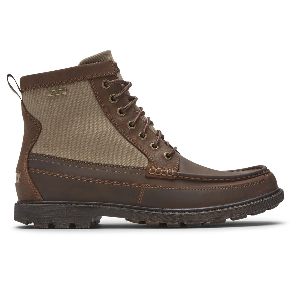 Rockport Canada Storm Surge High Moc Waterproof - Mens Ankle Boots Chocolate (TKO712094)